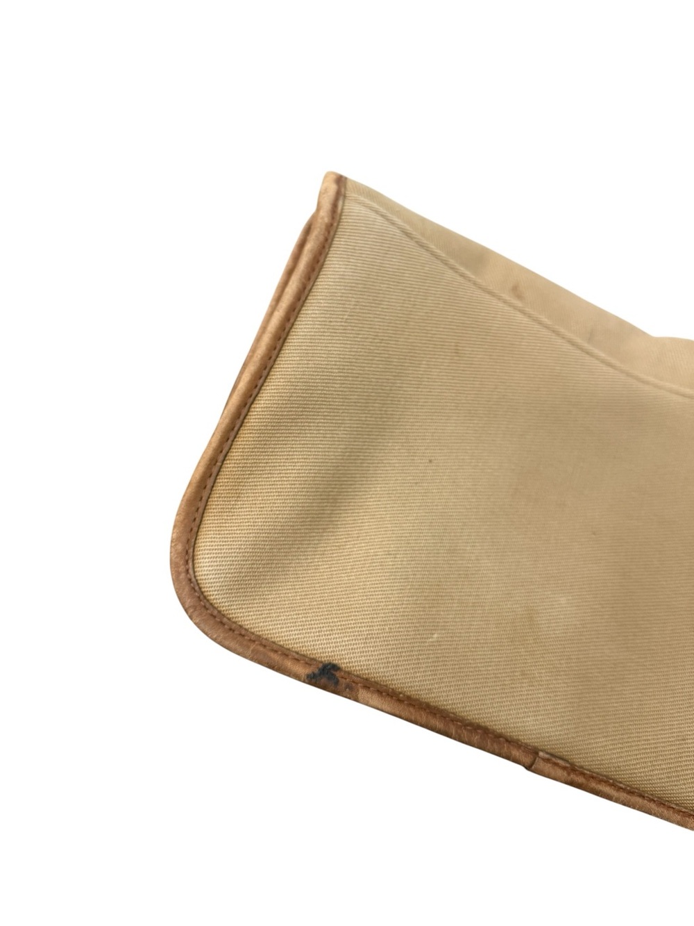 RARE Vintage Coach 70s Convertible Clutch Twill NYC Creed Leather Trim Used - Picture 9 of 16